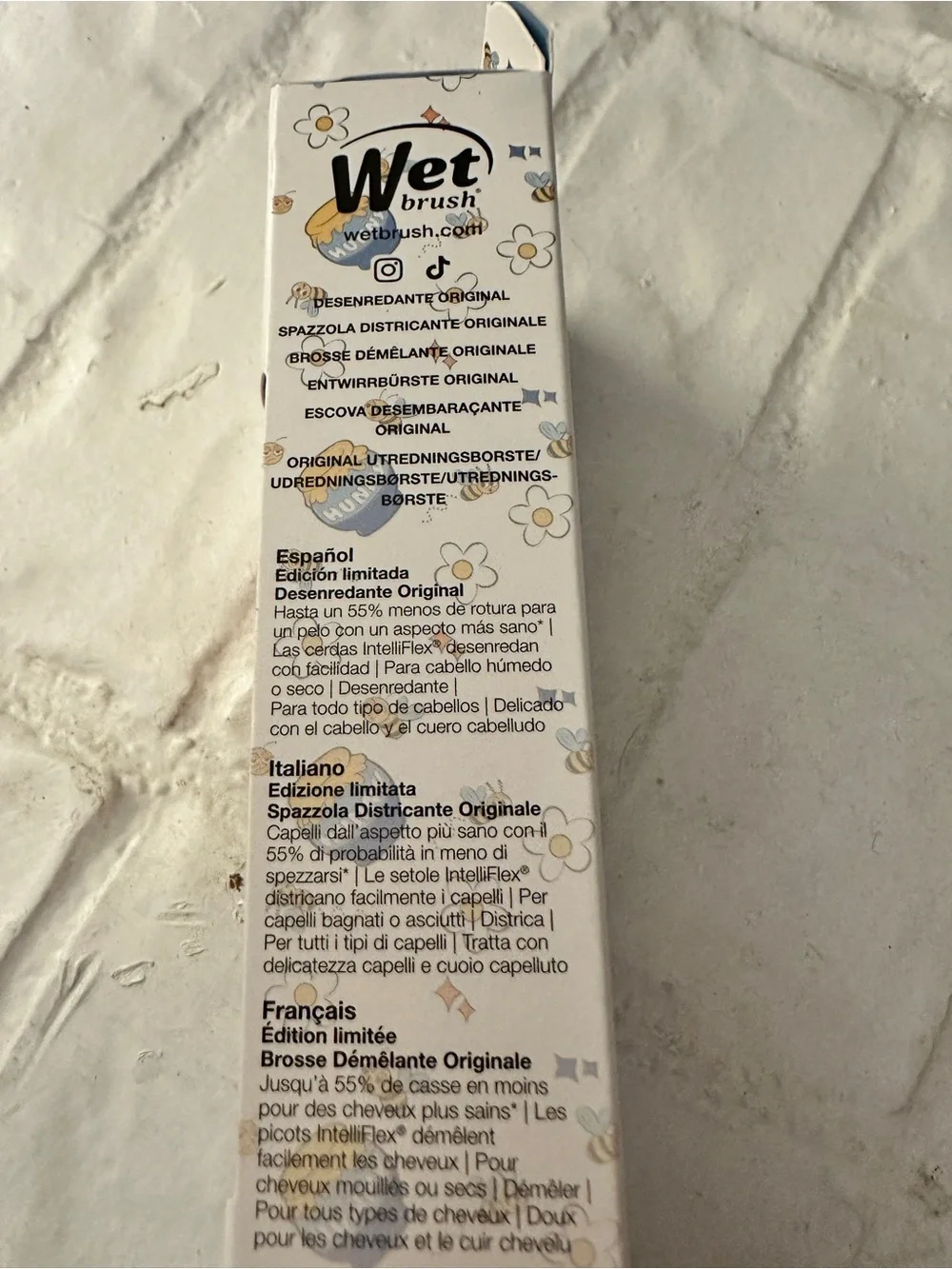 Wet Brush Original Detangler Disney Winnie the Pooh floral Hair Brush New